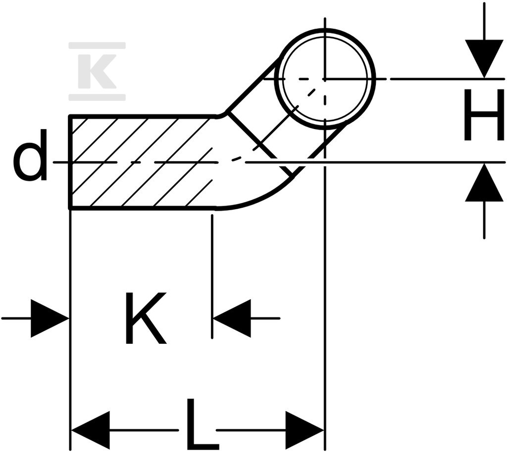 PE drain elbow 90st. L for WC d90/90 - 366.914.16.1
