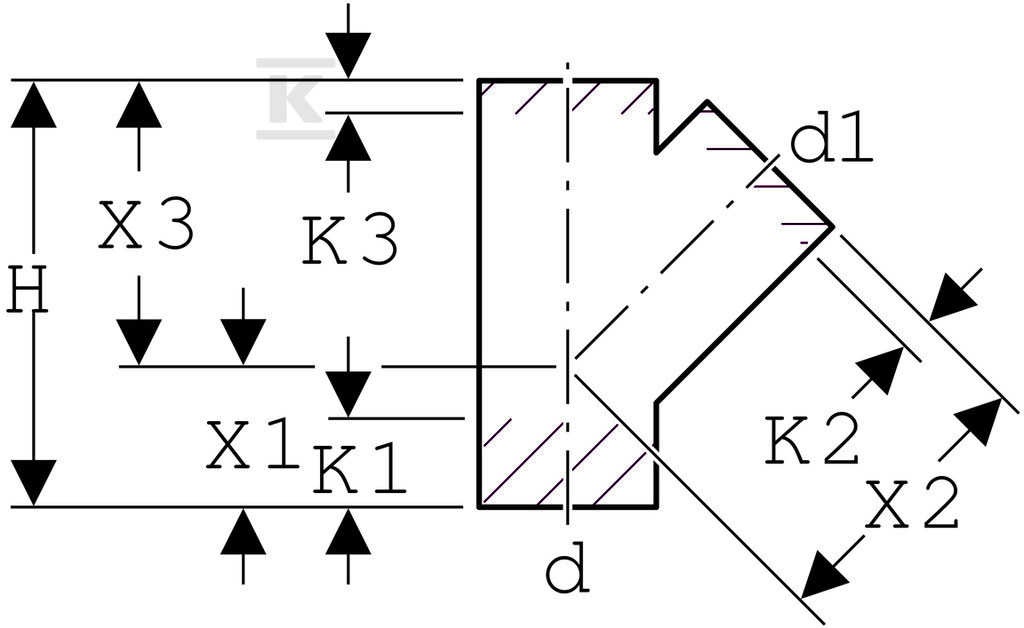 PE skosené tričko 45 stupňov d160/125 - 369.139.16.1