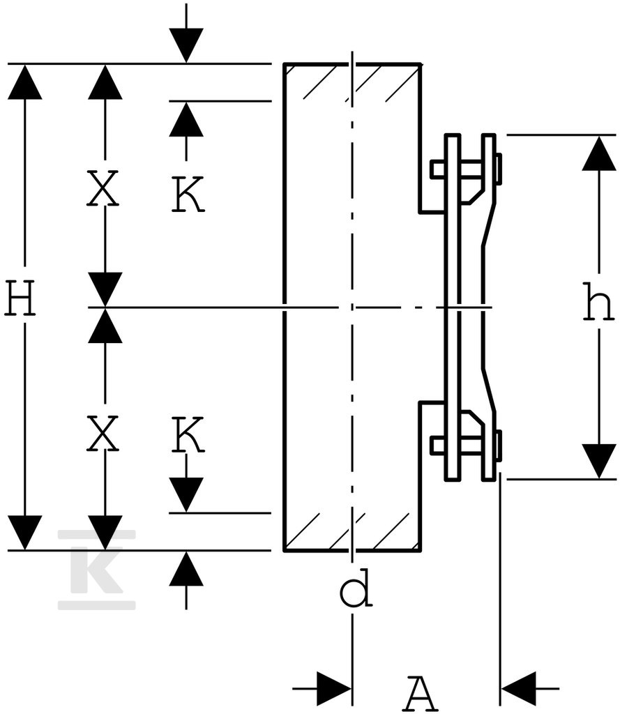 Czyszczak PEHD 125/90st. prosty, z - 368.454.16.1