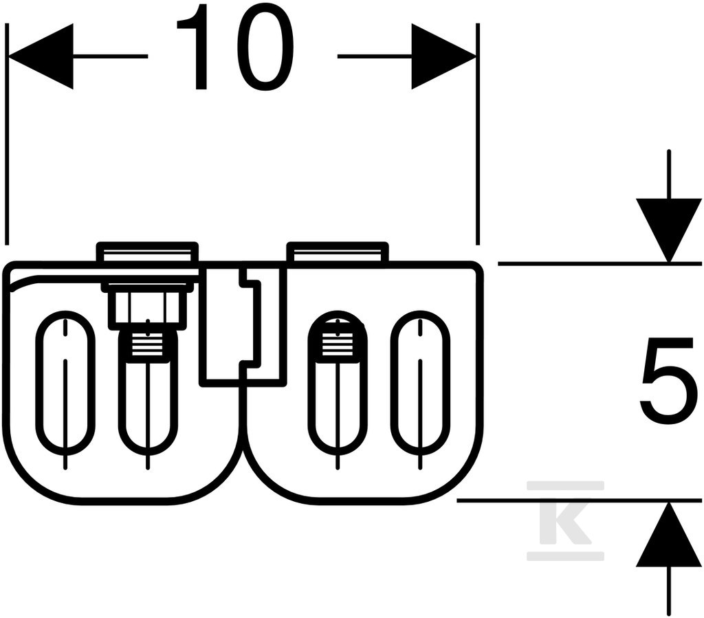 Uchwyt ścienny GIS - 461.015.00.1