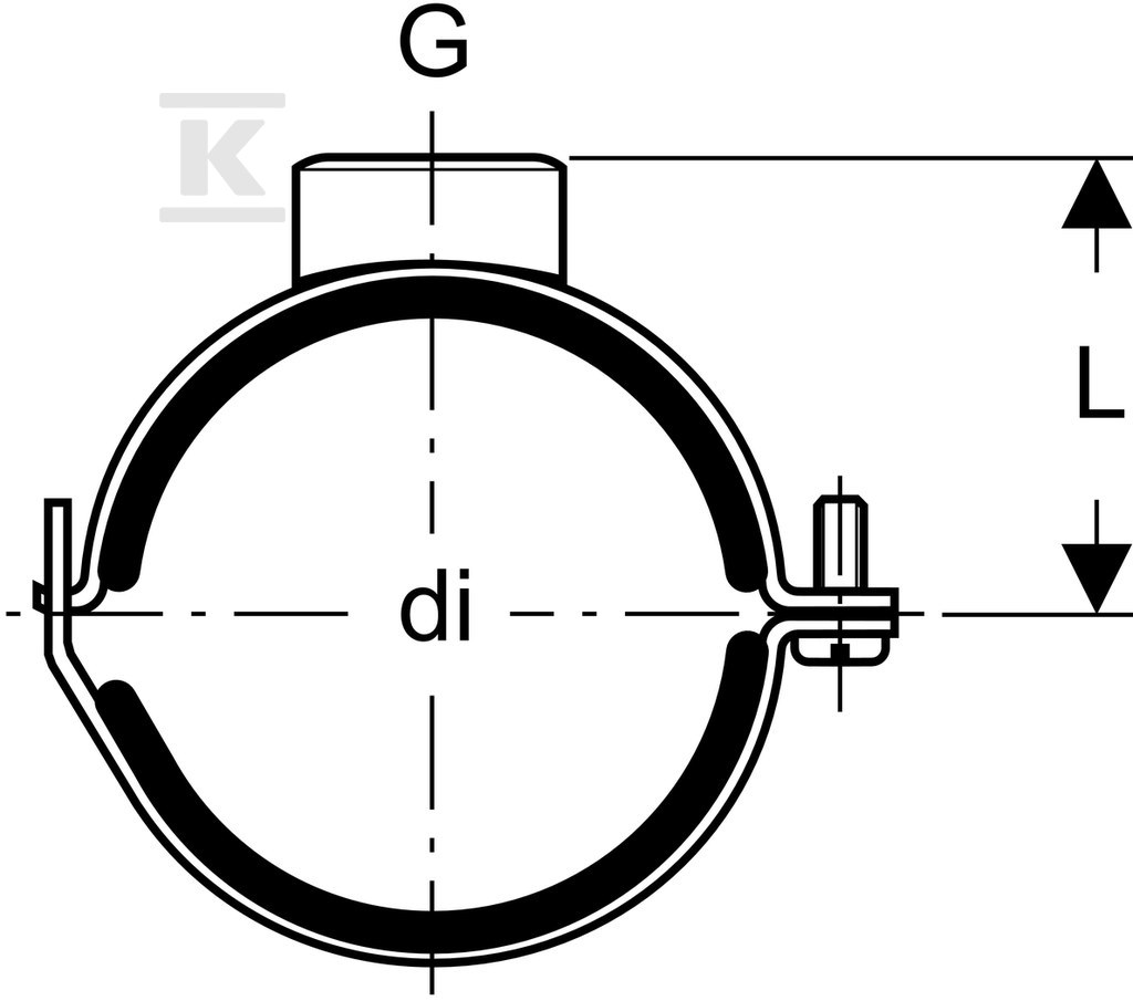 Pipe clamp Geberit Silent-db20 d175 - 315.813.26.1