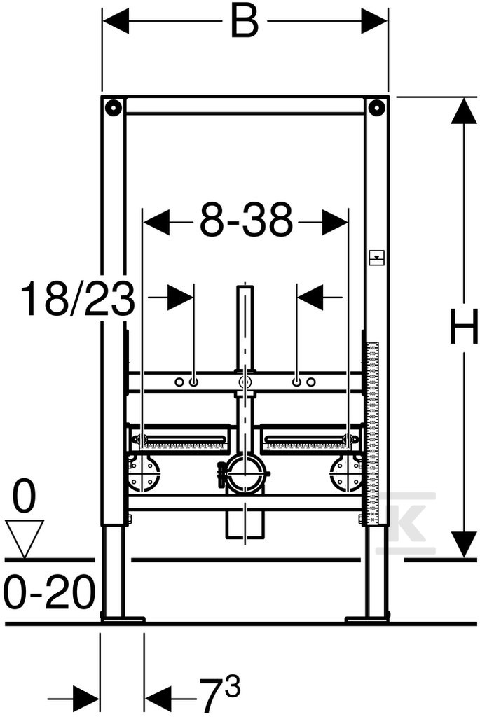 Geberit Duofix mounting element for - 111.515.00.1