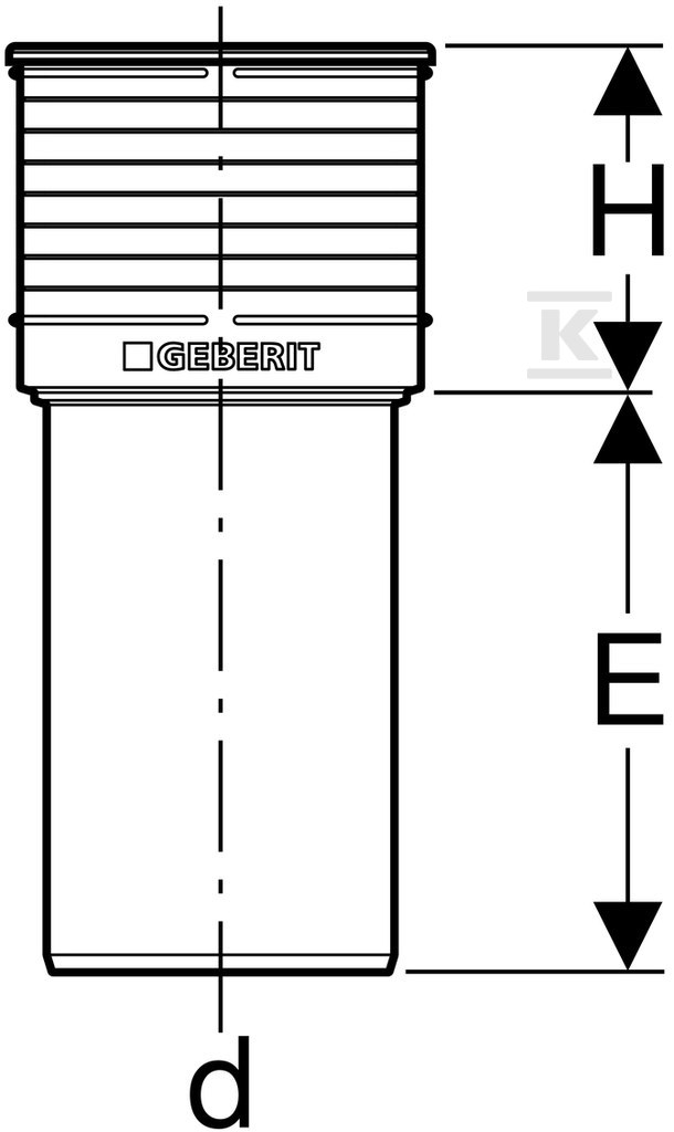 Connection port Geberit Silent-PP GTSK - 390.592.11.1