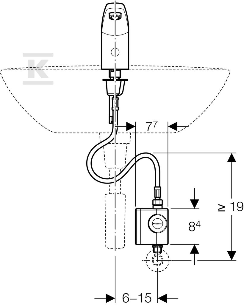 Bateria umywalkowa elektroniczna Typ - 116.335.21.1