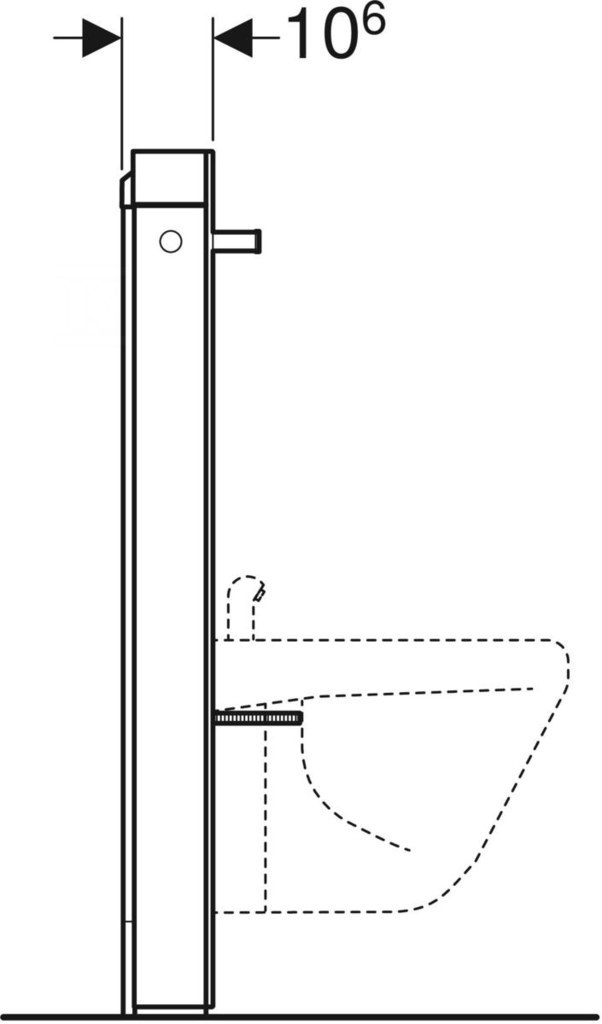 Monolitický sanitární modul pro bidet, - 131.030.SJ.6