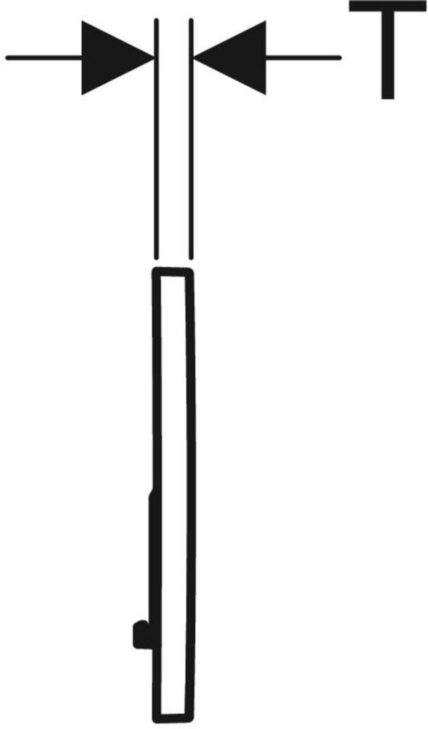 Dugme za ispiranje Sigma01, prednje, - 115.770.LB.5