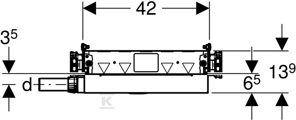 Geberit GIS mounting element for - 461.736.00.1