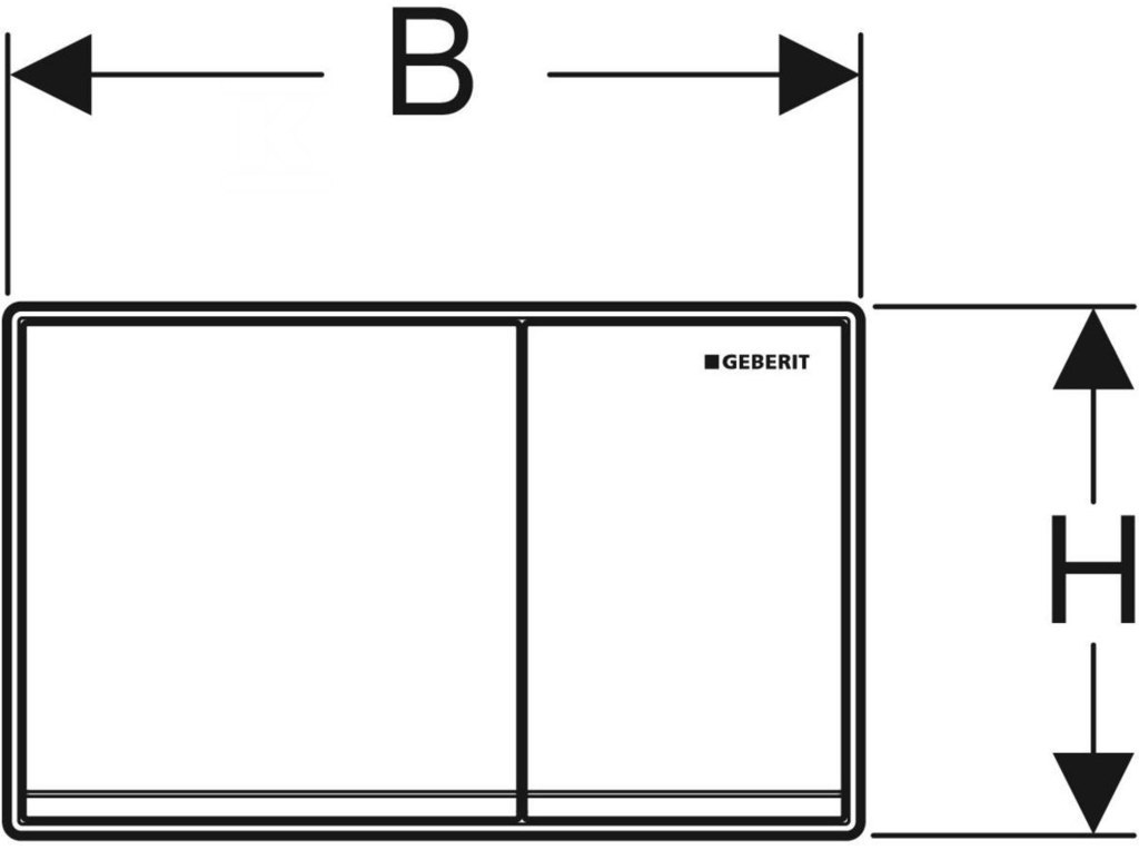 Przycisk uruchamiający Geberit Omega60, - 115.081.JL.1