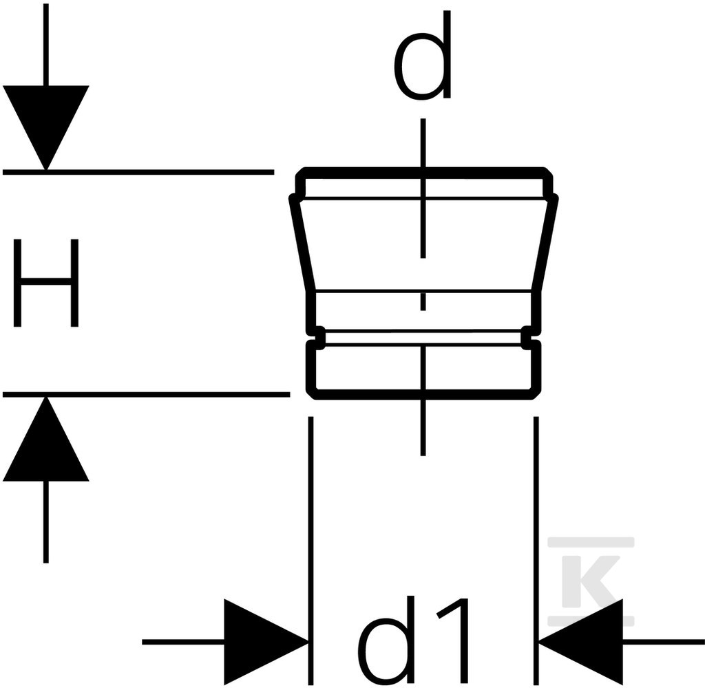 Conical cork extension - 352.333.08.1