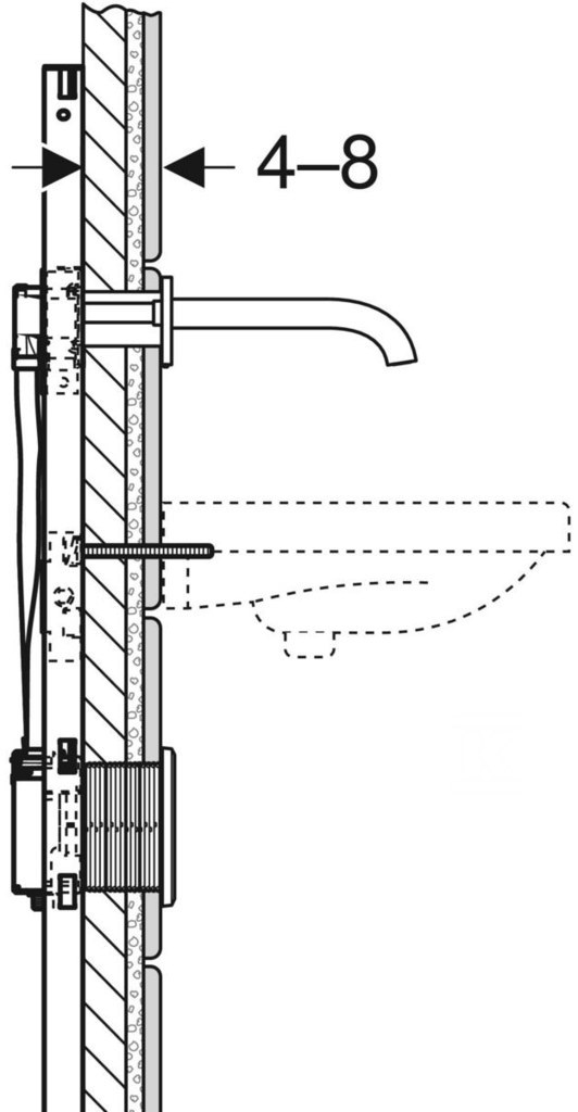 Extension kit for washbasin faucets for - 244.622.00.1