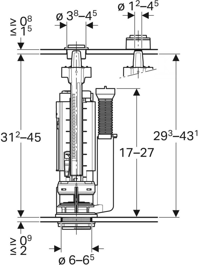 Zawór spustowy Typ 290 2M - 282.350.21.2