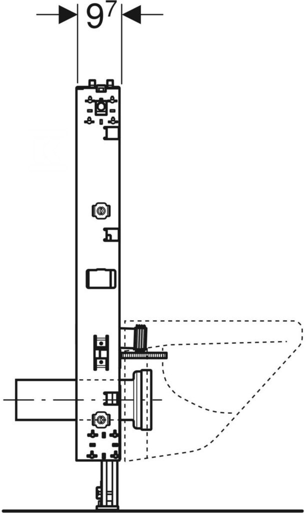 Sanitární modul Monolith pro závěsné - 131.185.00.5