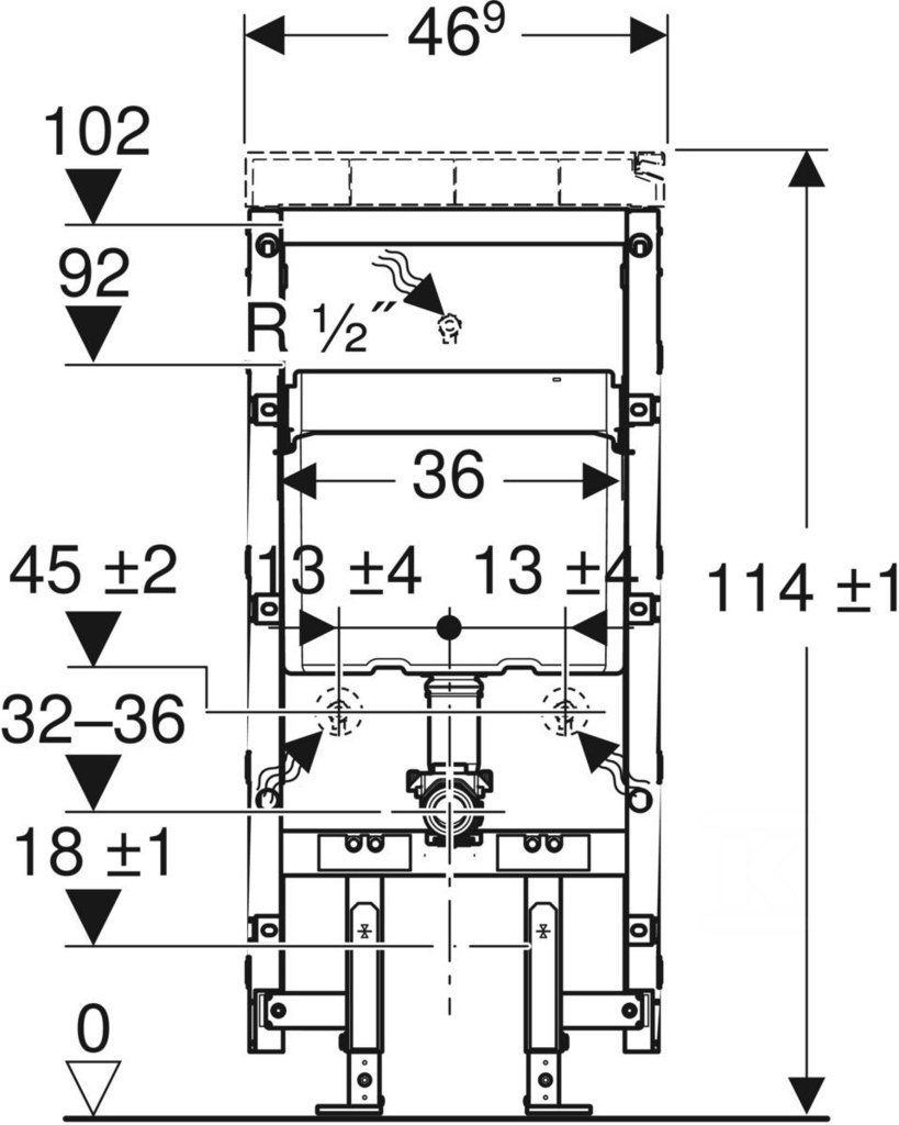 Geberit Monolith sanitary module for a - 131.187.00.5