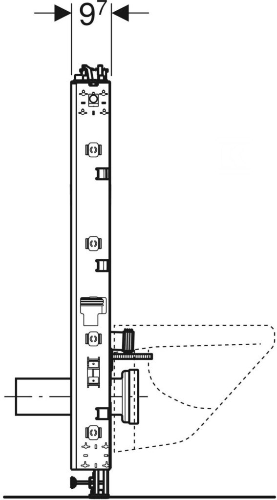 Geberit Monolith sanitary module for a - 131.187.00.5