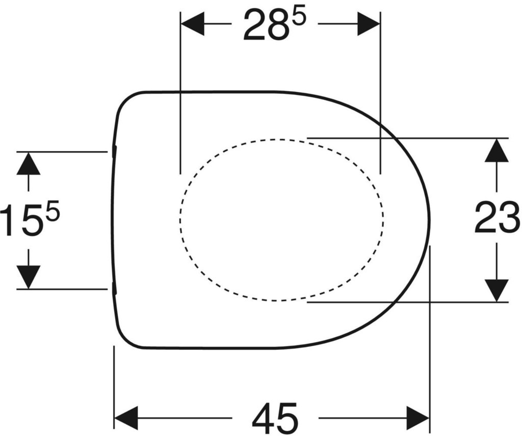 NOVA PRO Oval, anti-bacterial toilet - M30111000