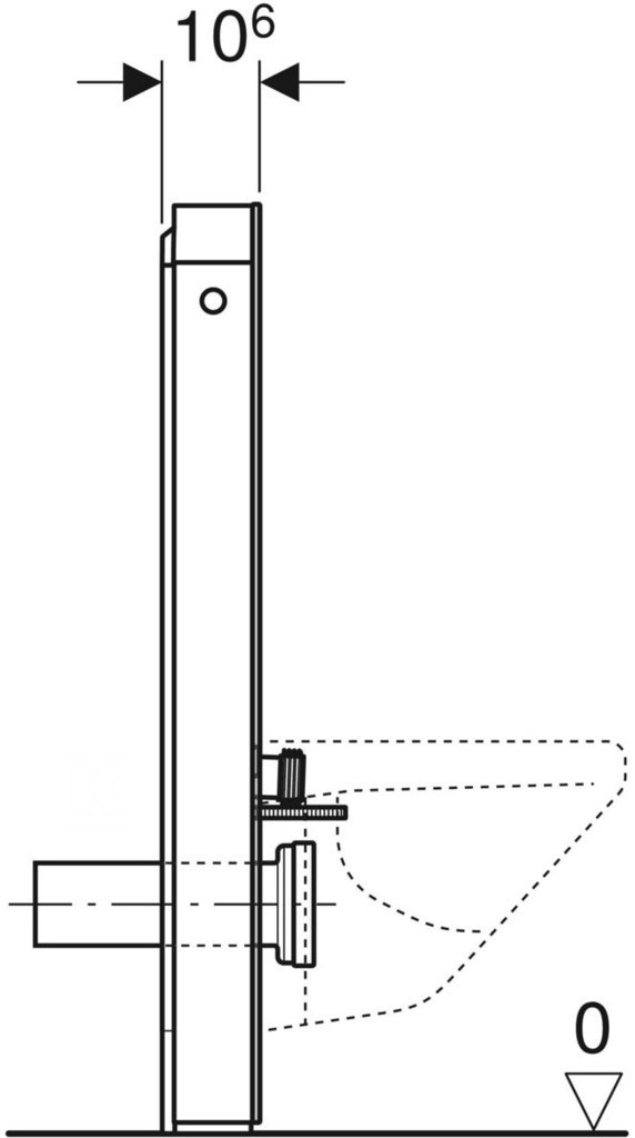 Sanitární modul Monolit pro závěsné WC, - 131.021.00.5