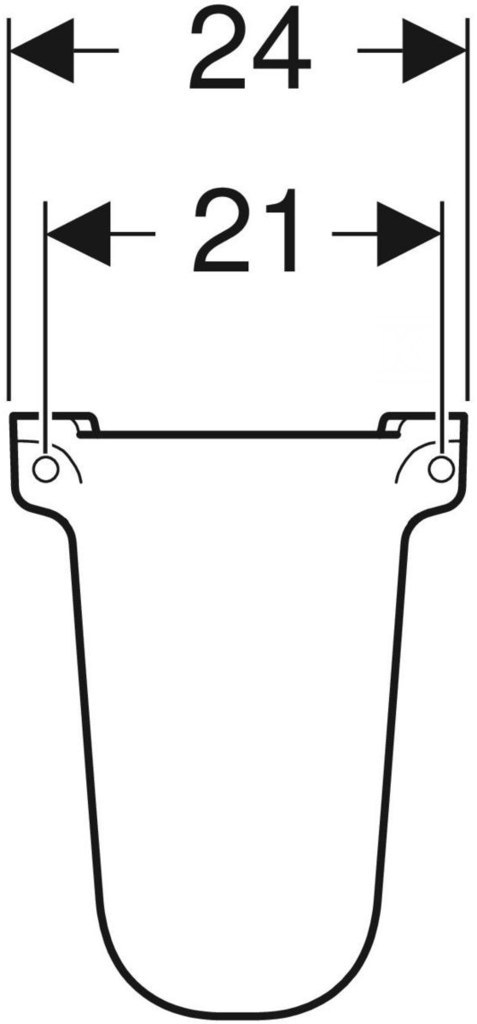 Rekord-Waschtisch-Halbsäule - K97101000