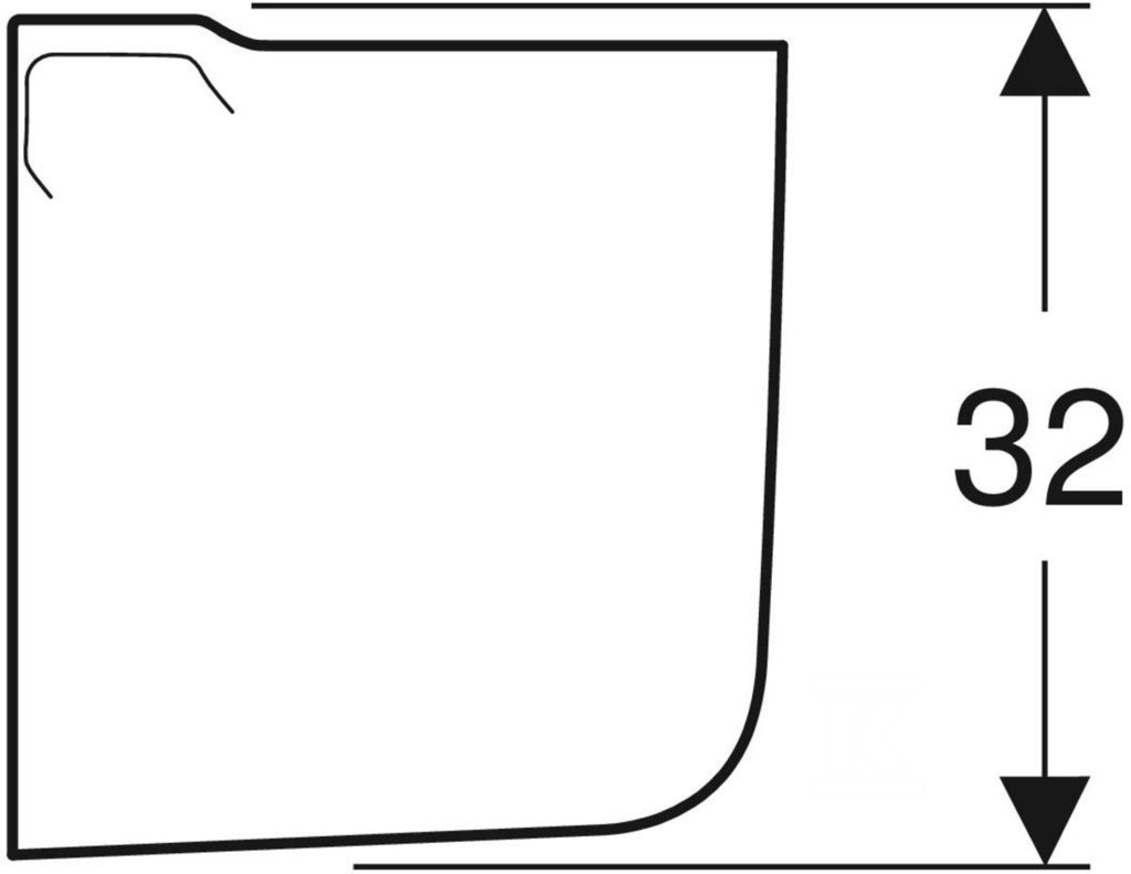 Rekord-Waschtisch-Halbsäule - K97101000