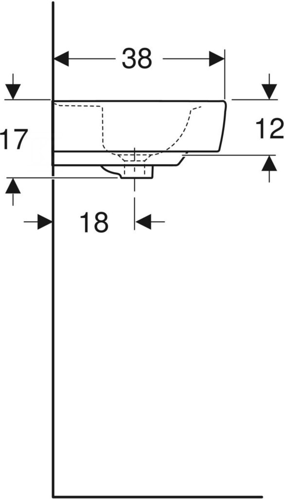 Rekord kompakt mosdó, geometriai forma, - K91952000