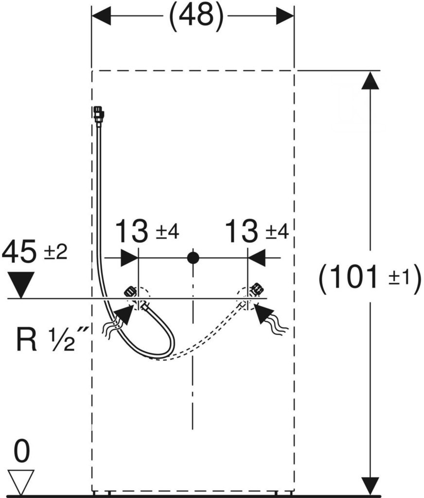 Sada spodního připojení 1 / 2''+3 / 8'' - 131.013.00.1