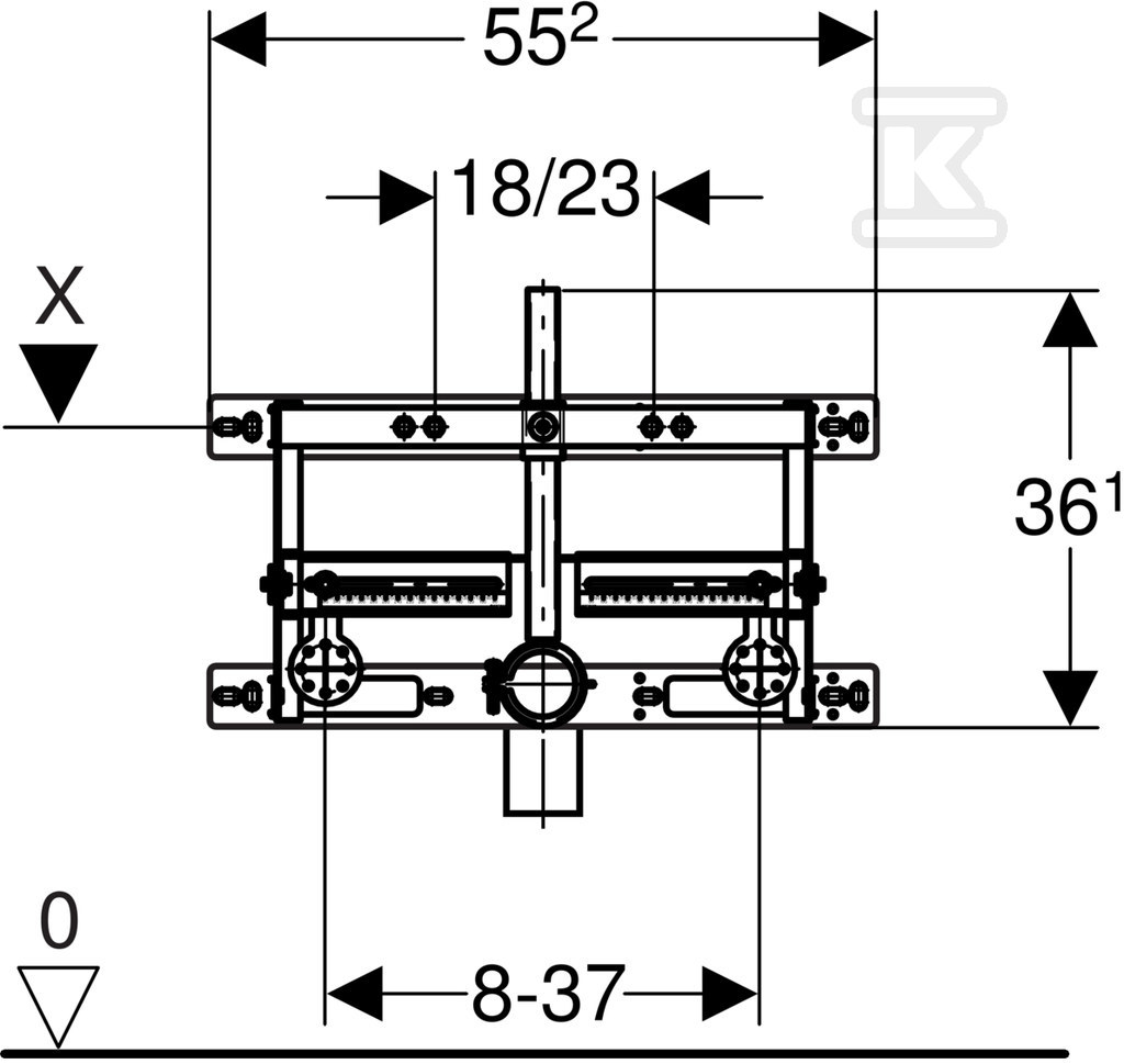 Geberit Kombifix mounting element for a - 457.530.00.1