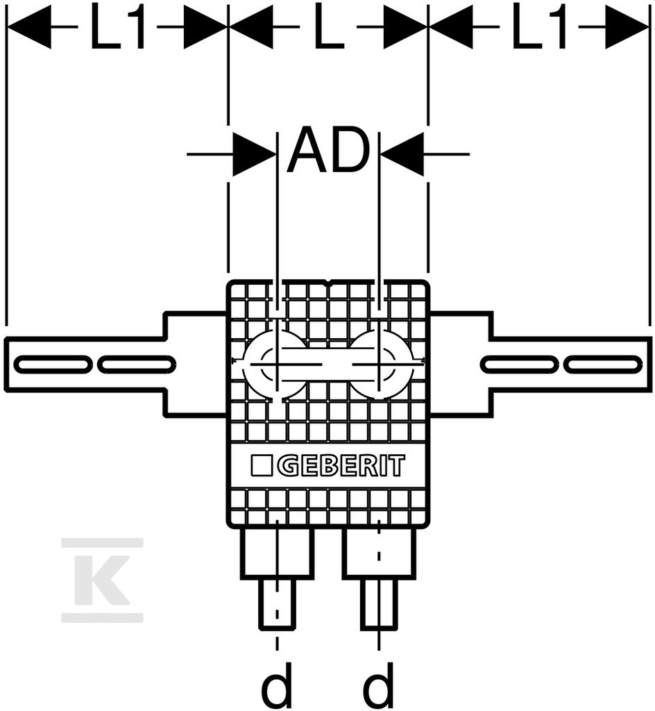 Blok montażowy Geberit Mapress do - 63109