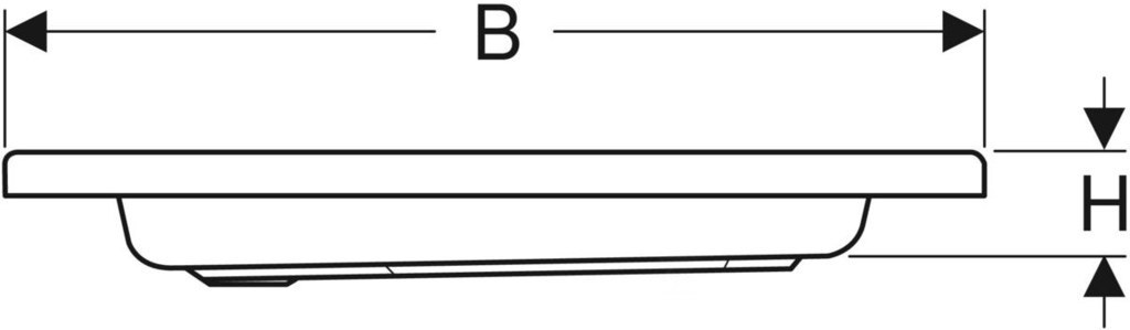 Standard Plus brodzik kwadratowy - XBK1580000