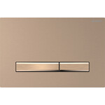 Кнопка змиву Geberit Sigma50, передня, червоне золото, кнопки: червоне золото, прямокутна