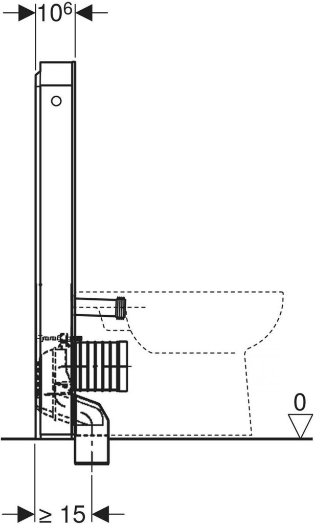 Monolitický sanitární modul pro stojaté - 131.002.SJ.6