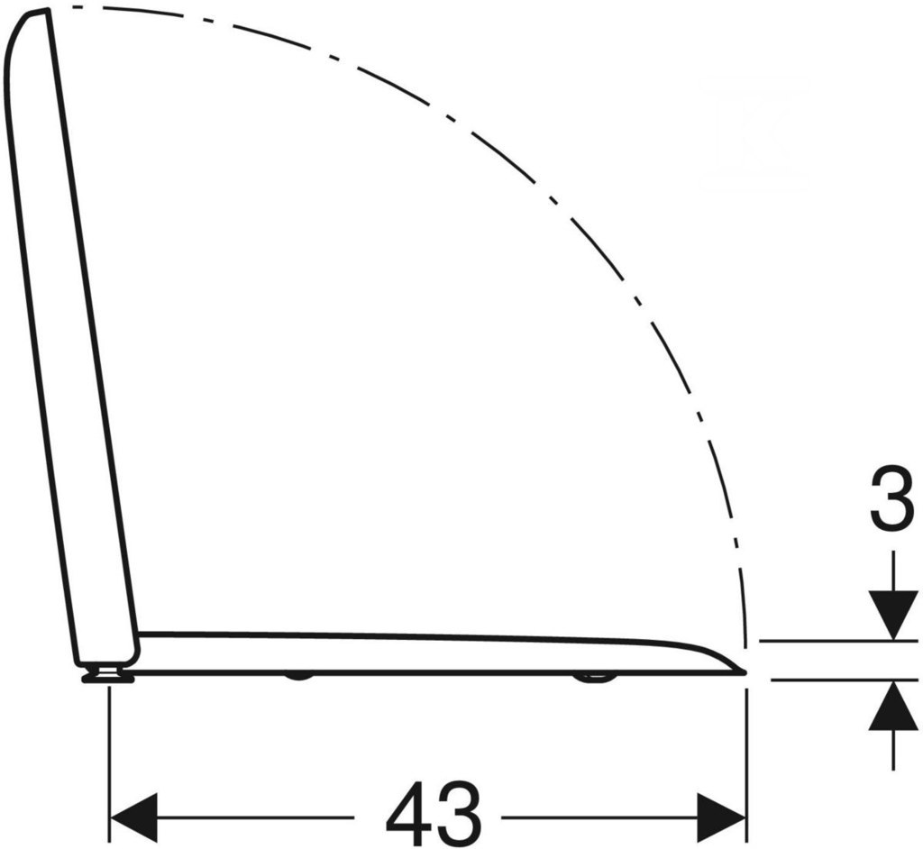 Deska sedesowa iCon Square - 571910000