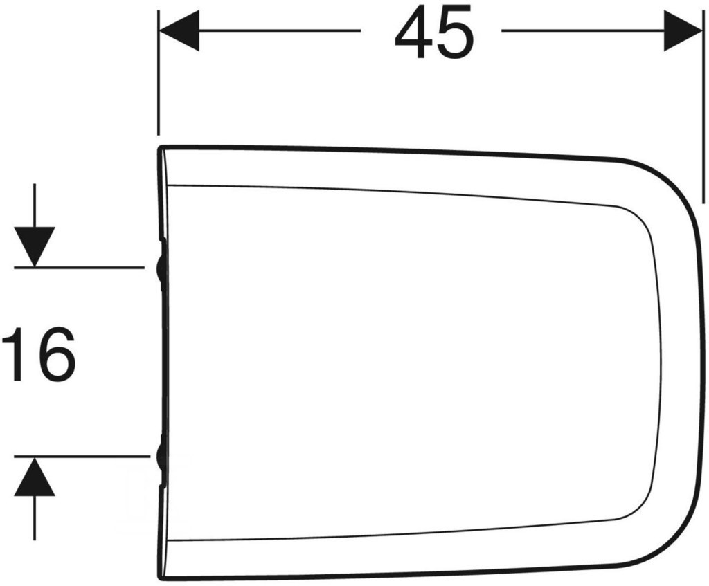 Deska sedesowa iCon Square - 571910000