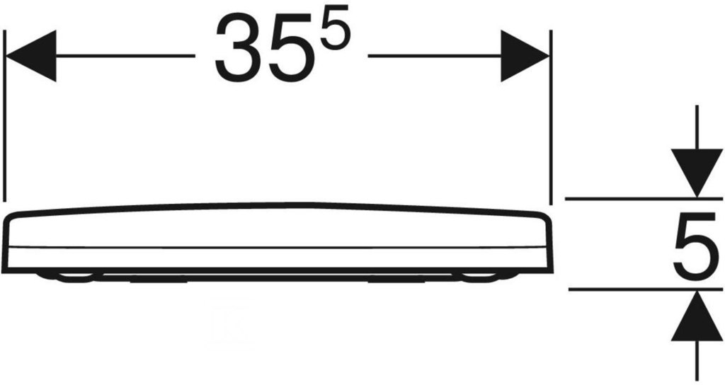 Acanto toilet seat, soft-close, - 500.660.01.2