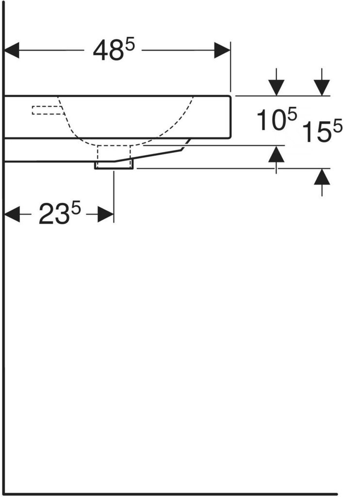 Umywalka iCon stawiana na blat 90cm - 124590000