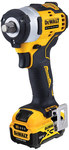 Klucz Udarowy DEWALT XR 12V bezszczotkowy 1/2", moment 163Nm, 2 akumulatory 5.0Ah, ładowarka i kufer TSTAK DCF901P2-QW