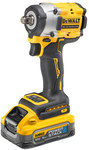 Klucz Udarowy DEWALT XR 18V bezszczotkowy 1/2", moment 406Nm, 2 akumulatory 5.0Ah, ładowarka i kufer TSTAK DCF921H2T-QW