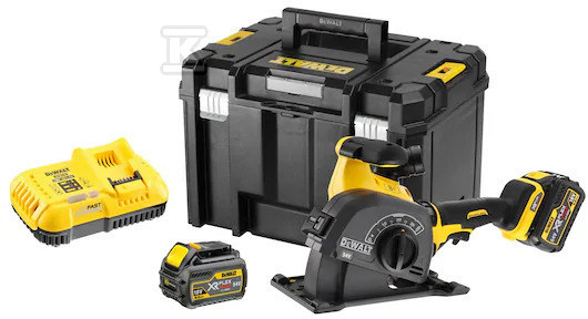 Канавкоріз FLEXVOLT DeWalt 54V XR з акумулятором 2x 6Ah DCG200T2-QW