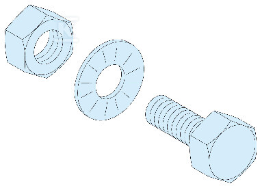 Гвинти M6x20 для шин 5mm 20 шт. для - LVS04194