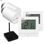Głowica elektroniczna ENGO ETRV-M30 (2szt) w zestawie z regulatorem ENGO E25-BATW (2szt) oraz bramką internetową ZigBee EGATE-PRO (1szt)