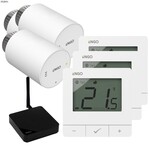 Głowica elektroniczna ENGO ETRV-M30 (3szt) w zestawie z regulatorem ENGO E25-BATW (3szt) oraz bramką internetową ZigBee EGATE-PRO (1szt)