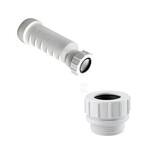 Syfon suchy bezwonny samouszczelniający HepvO PP DN40 WT40 + adapter prosty
