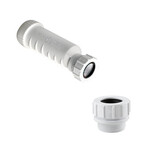 Syfon suchy bezwonny samouszczelniający HepvO PP DN32 WT32 + adapter prosty