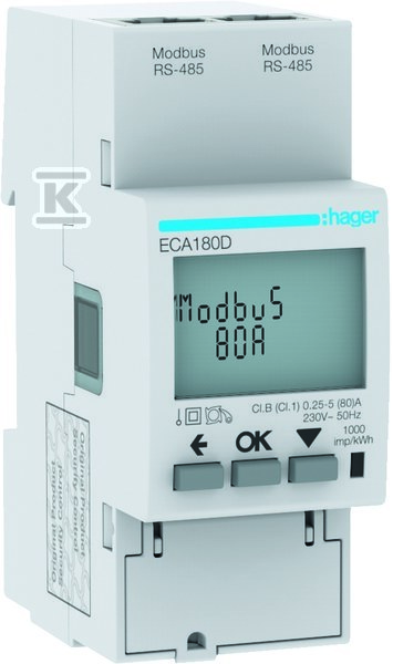 Licznik energii elektrycznej 1-fazowy, - ECA180D