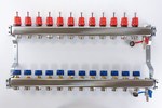 Rozdzielacz ogrzewania podłogowego Stal Inox Standard 12 CR+1