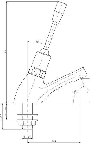 Washbasin timer for the disabled with a - FAN9001L