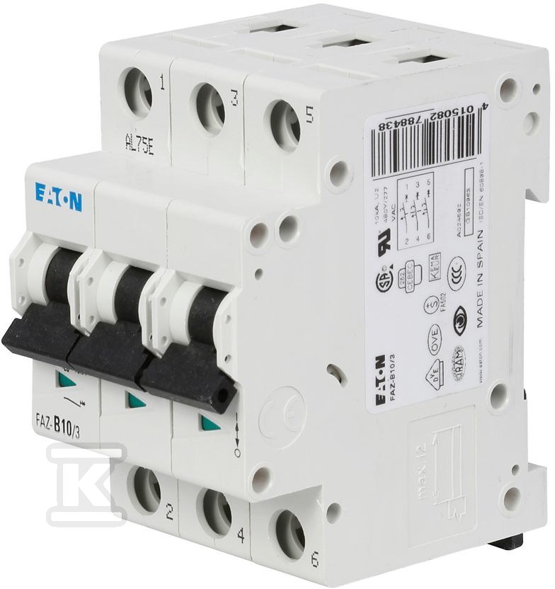 3 pole 15kA series miniature circuit - 278900