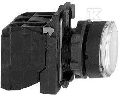 Przycisk płaski biały LED 230-240V - XB5AW31M5