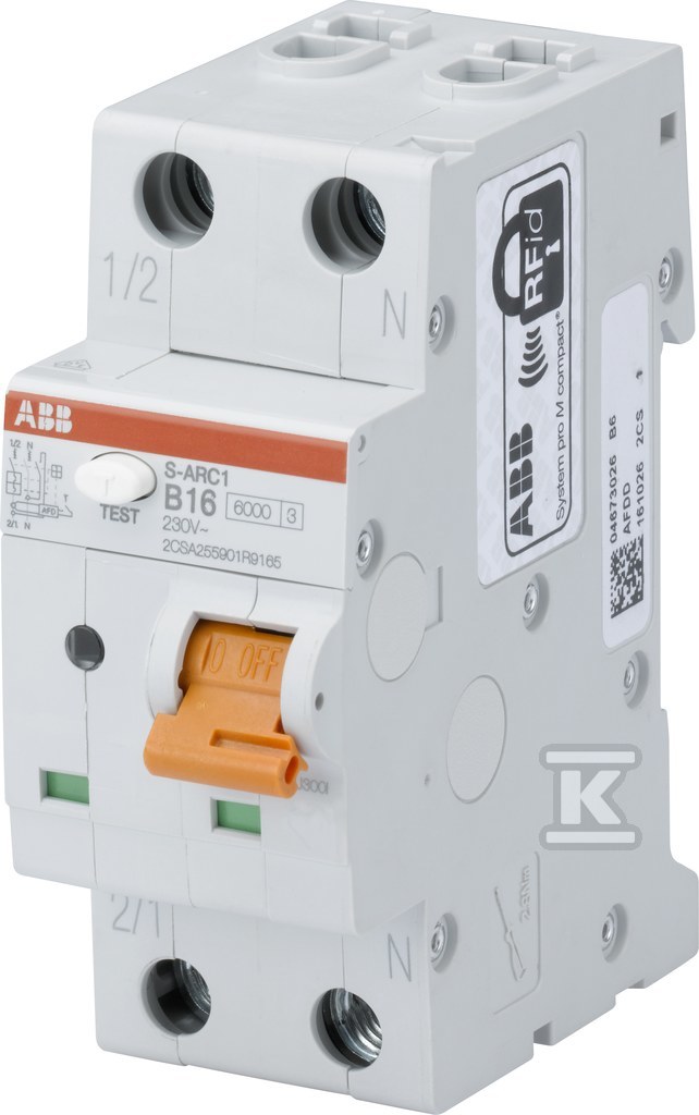 Wyłącznik nadmiarowo-prądowy + AFDD - 2CSA255901R9165