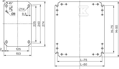 Płyta montażowa pełna 300x 300mm - NSYMM33