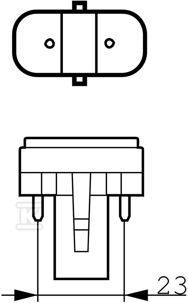 Compact fluorescent lamp with a flat - 927935684011