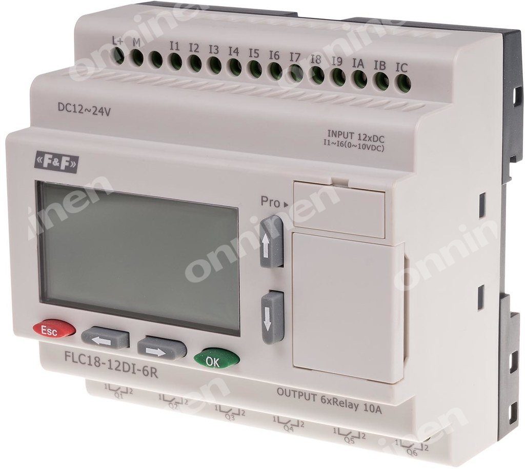 Freely programmable controller with 12 - FLC18-12DI-6R